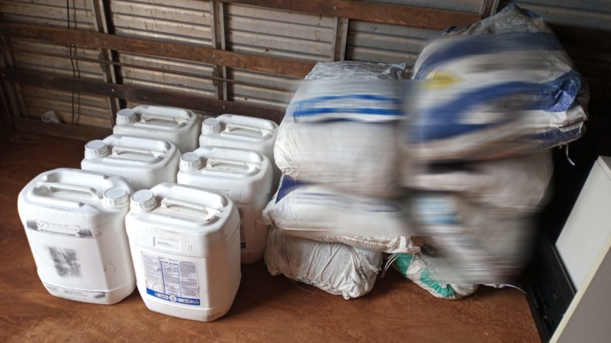 Operação apreende carga roubada de agrotóxicos que eram desviadas em ônibus interestaduais