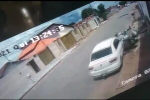Um entregador de gás de 24 anos foi atropelado na tarde de quinta-feira (23), em Catalão. O motorista do carro fugiu sem prestar socorro. (Foto: reprodução)