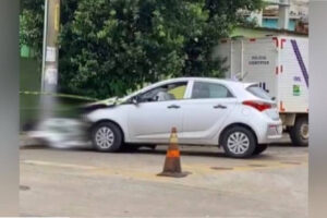 Motociclista morre após colidir contra carro em cruzamento, em Goianésia: vídeo