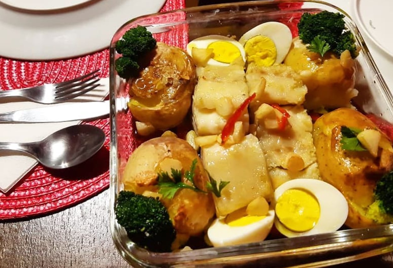 Bacalhau Dourado no Forno da Sabores de Lisboa, opção para comer bacalhau em Goiânia