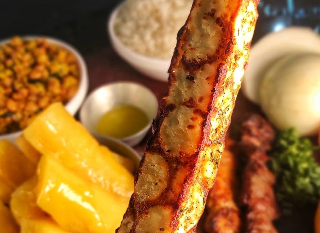 Espetinho de queijo coalho