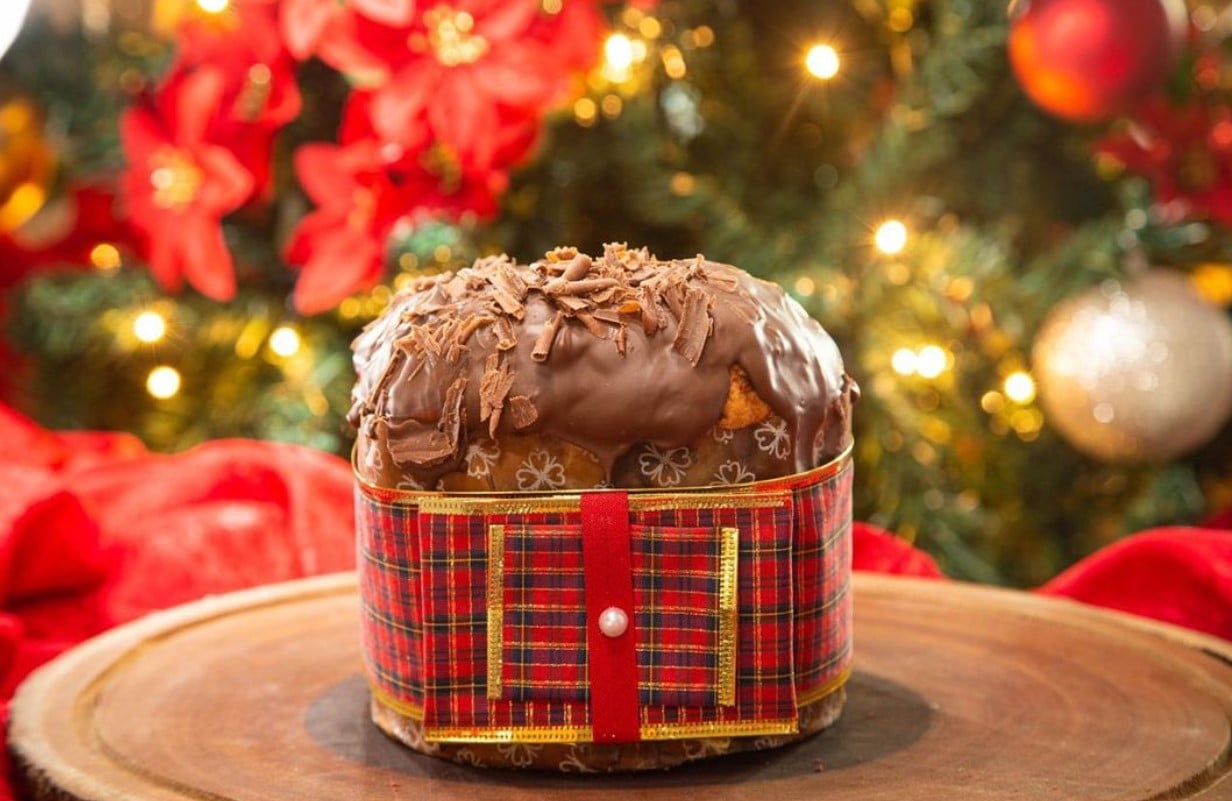 Panetone com recheio de alpino, opção da Cake Lover, para panetone artesanal em Goiânia 