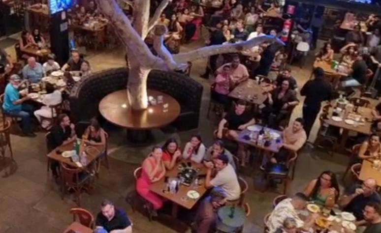 Bar é autuado por ultrapassar limite máximo de pessoas estabelecido (Foto: Prefeitura de Goiânia)