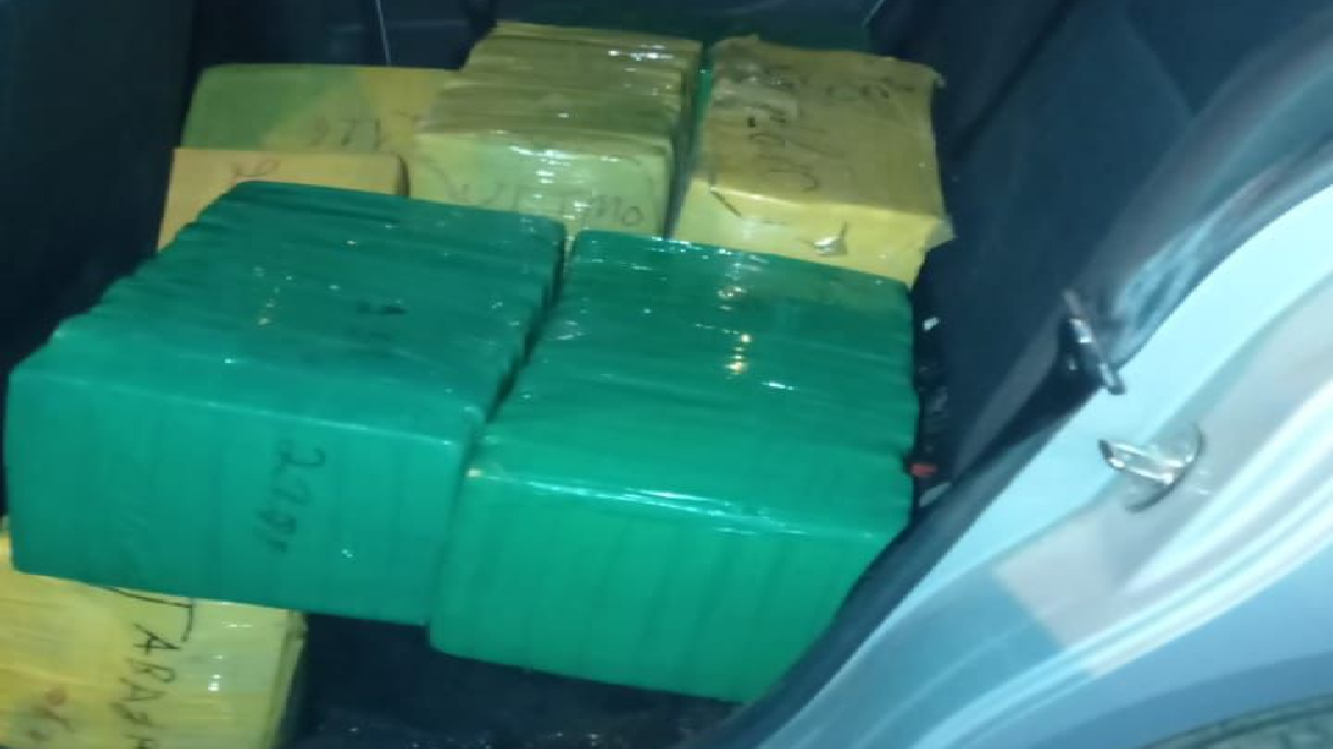 Motorista tenta fugir mas acaba preso com 300 quilos de maconha na BR-153, em Morrinhos