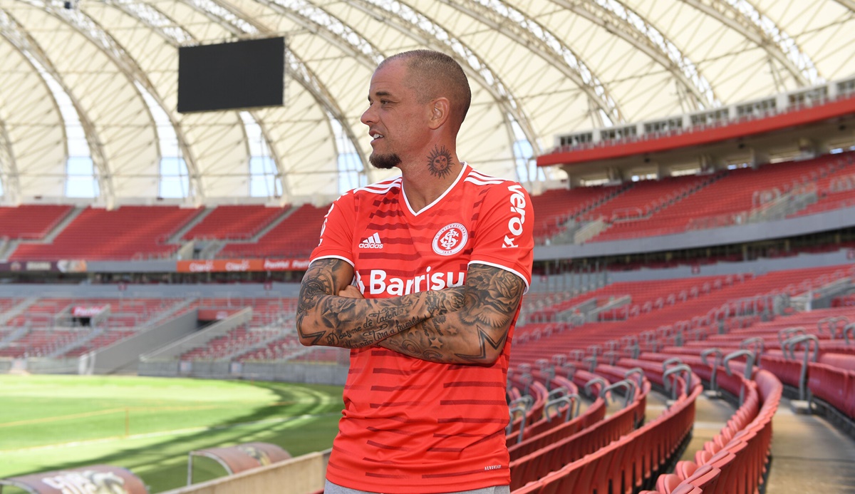 D'Alessandro em apresentação ao Internacional