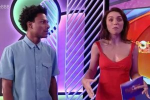 Influenciadora estreou na apresentação do programa nesta quinta (13). Rafa Kalimann esquece nome de parceiro no Rede BBB: vídeo BBB 22
