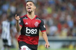 Michael comemorando pelo Flamengo