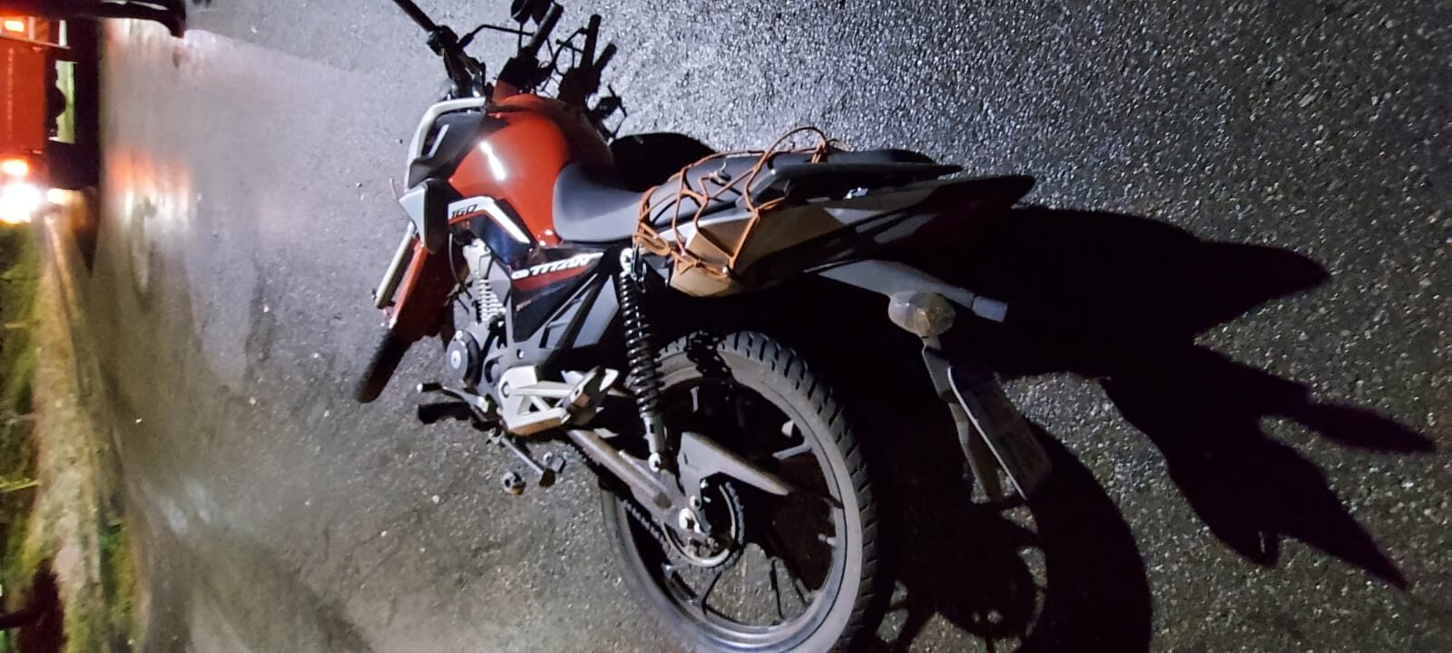 Entregador por aplicativo pilotava uma Honda*CG 160 (Foto: Reprodução)