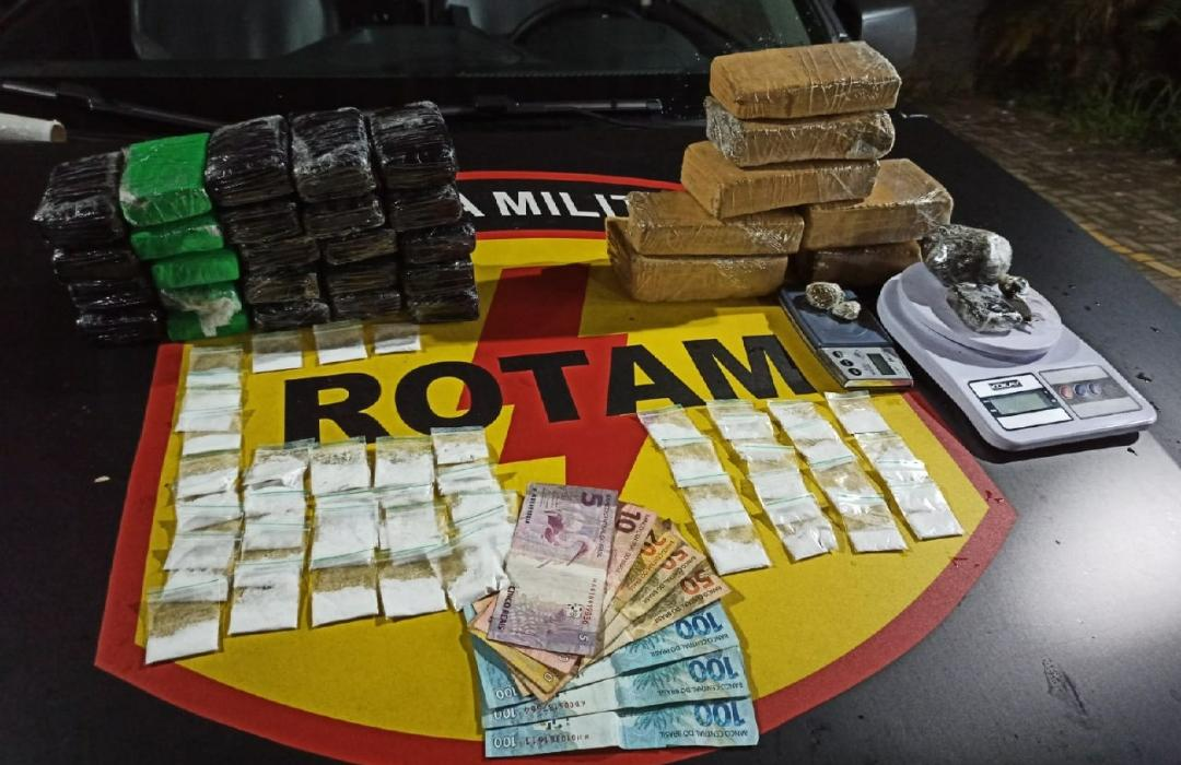 Rotam prende homem com droga avaliada em R$250 mil em Goiânia