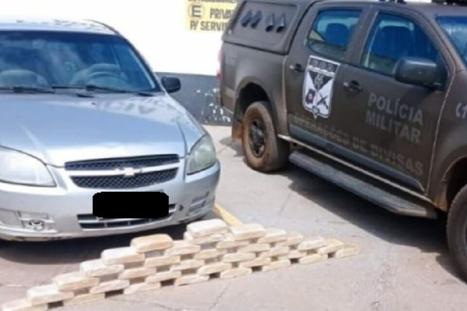 Carga de cocaína avaliada em R$ 1,1 milhão é apreendida em Aragarças