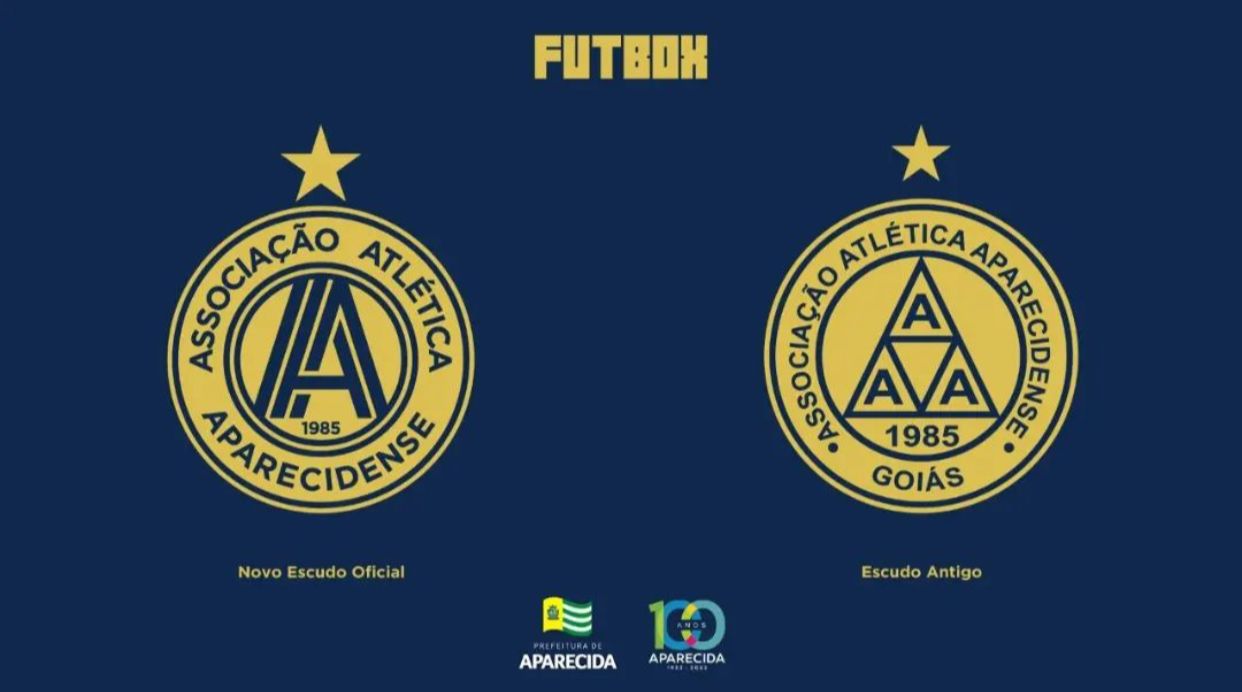 Escudo antigo e novo da Aparecidense