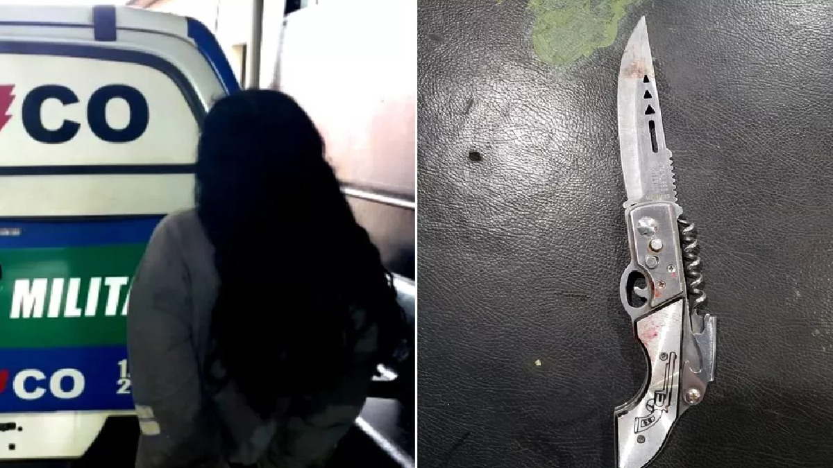 Briga por chinelo faz com que mulher esfaqueie outra em Rio Verde (Foto: Divulgação - PM)