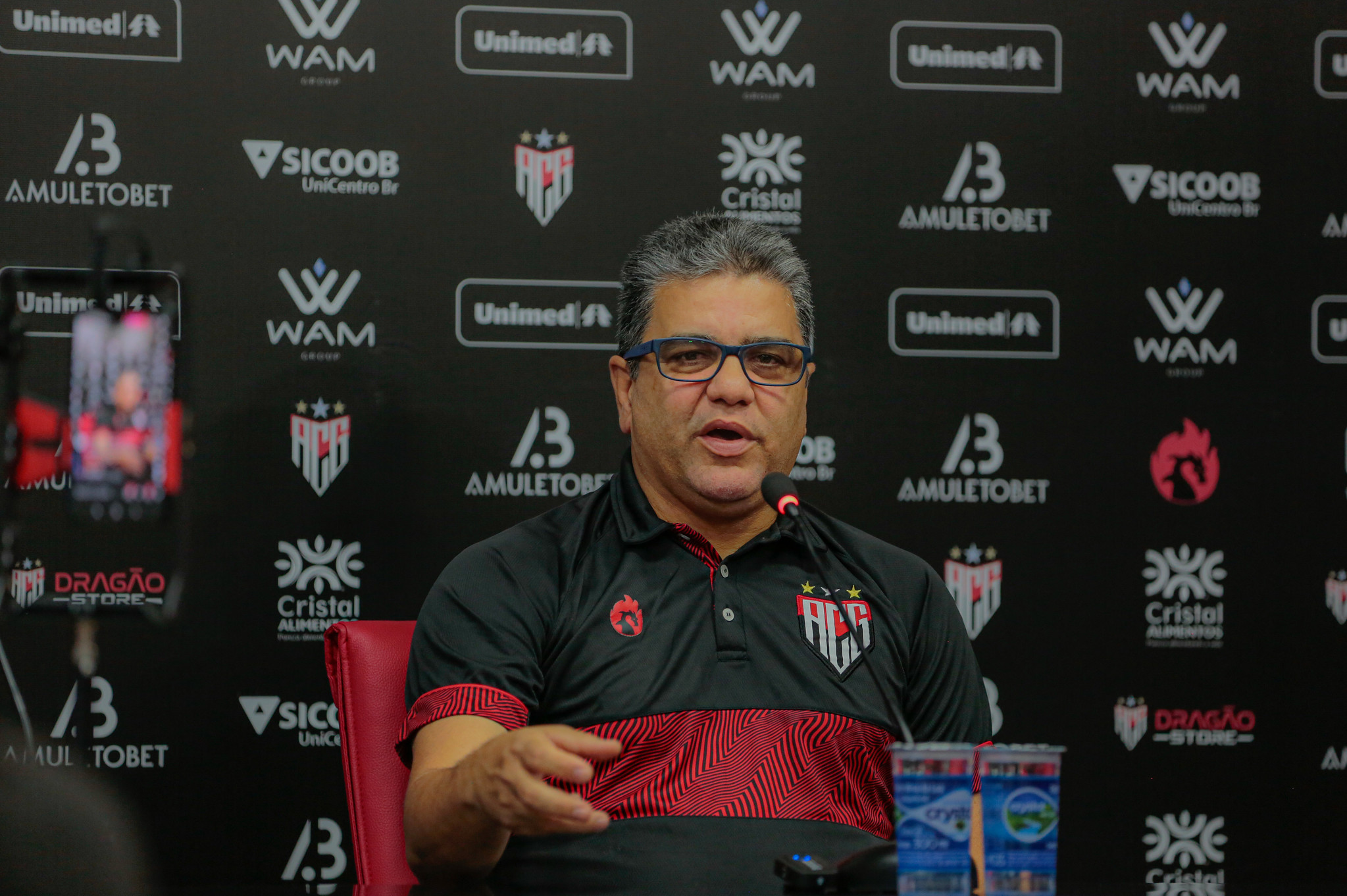 Marcelo Cabo durante entrevista coletiva