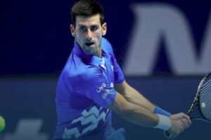 Novak Djokovic em ação