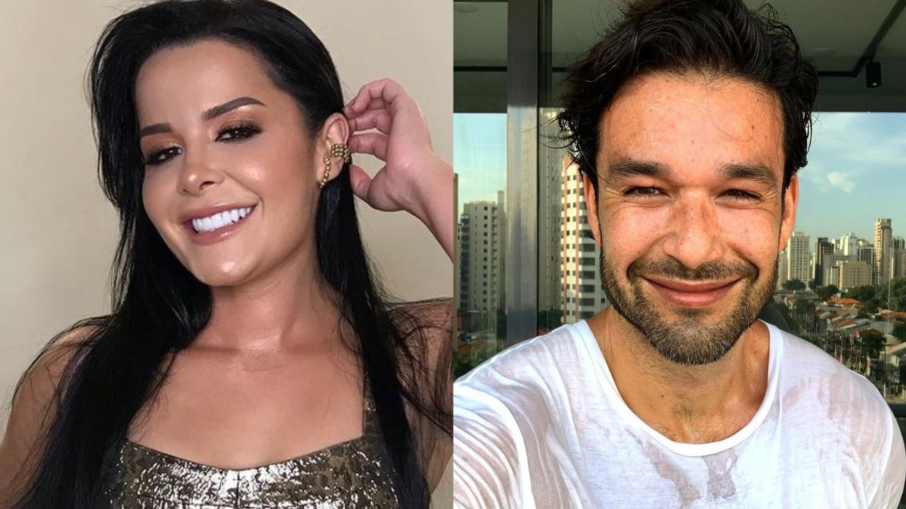 Maraisa Sergio Marone "Ele ficou tímido. Desse jeito eu vou ficar pra titia mesmo", disse a cantora. Maraisa manda cantada para Sergio Marone e ator responde