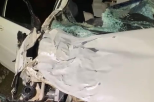 Motorista fica ferido após atropelar uma vaca na GO-164, entre Mossâmedes e Sanclerlândia