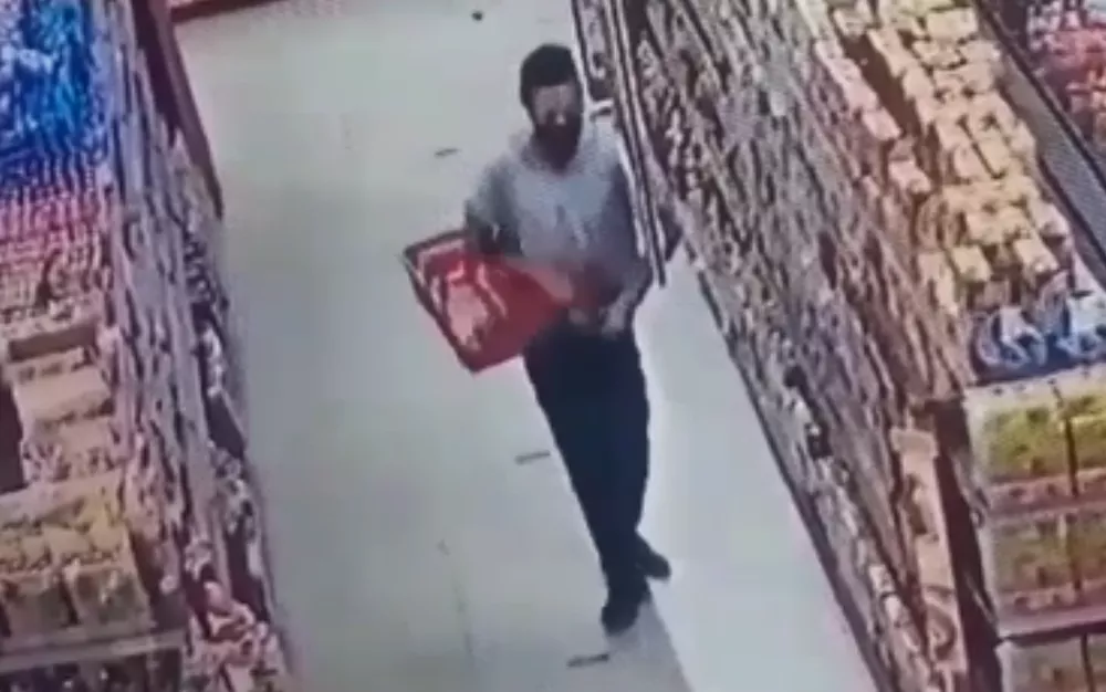 Câmera flagra homem furtando carne em supermercado de Anápolis