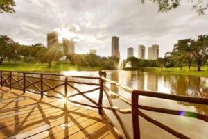feira no Parque Flamboyant, realizada pela Rede de Mães e Mulheres Empreendedoras