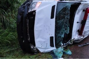 Pai de vereador de Santa Fé morre em capotamento de ambulância (Foto: Redes Sociais)