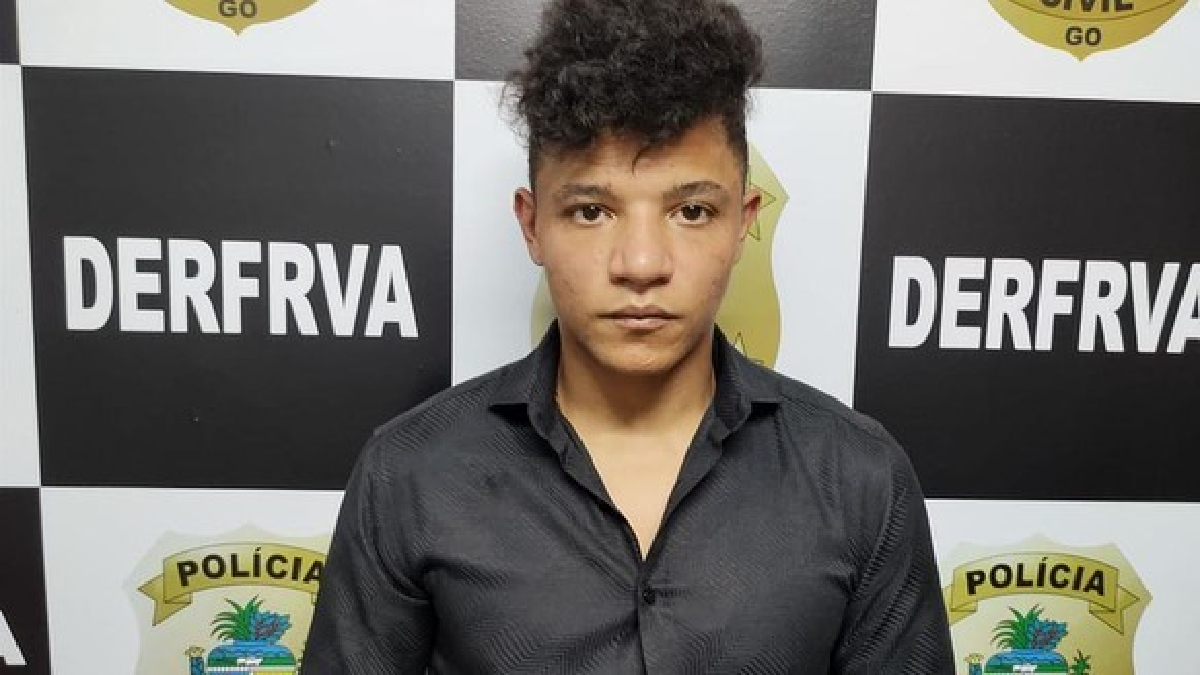 A Polícia Civil prendeu Matheus Vilela suspeito de furtar o carro do colega enquanto a vítima dormia na última quarta-feira (19), em Goiânia (Foto: Divulgação – PC)