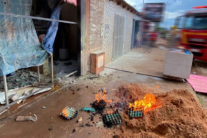 Vazamento de gás causa explosão e deixa duas pessoas feridas em Rio Verde