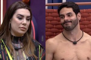 BBB Rodolffo Naiara Azevedo paredão "Conheceu a pressão que é lá dentro né, comadre?", disse o sertanejo, aos risos. BBB 22: Rodolffo manda apoio para Naiara Azevedo no paredão