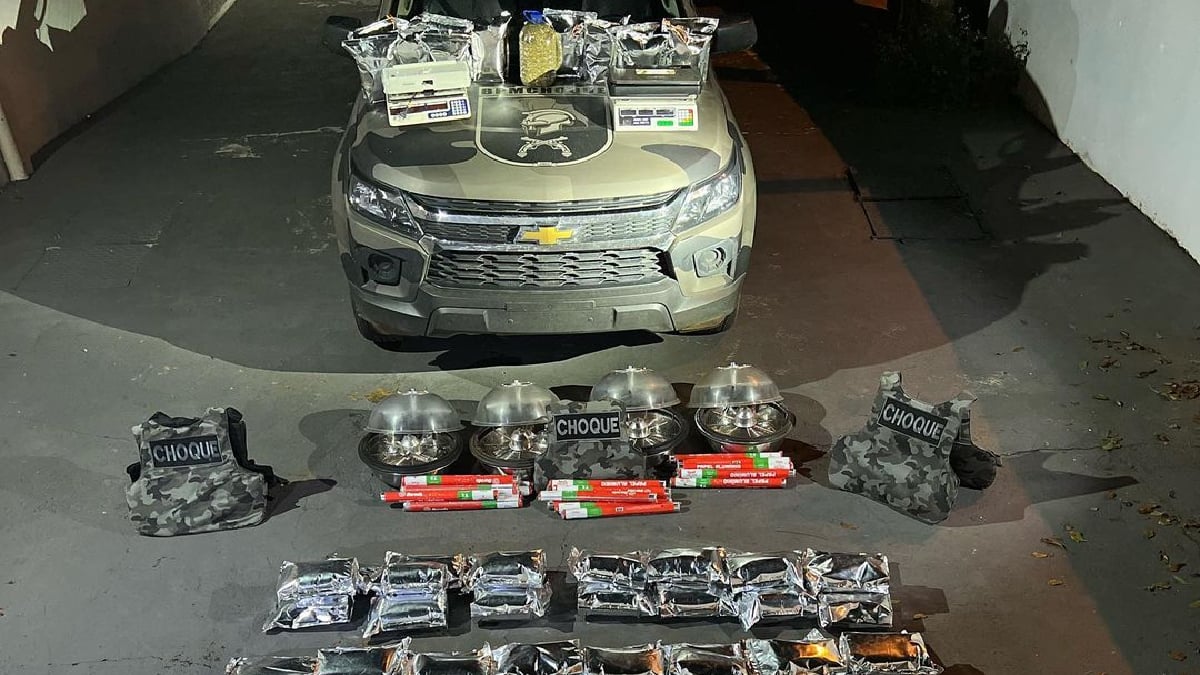 PM apreende maconha avaliada em R$ 500 mil em Trindade