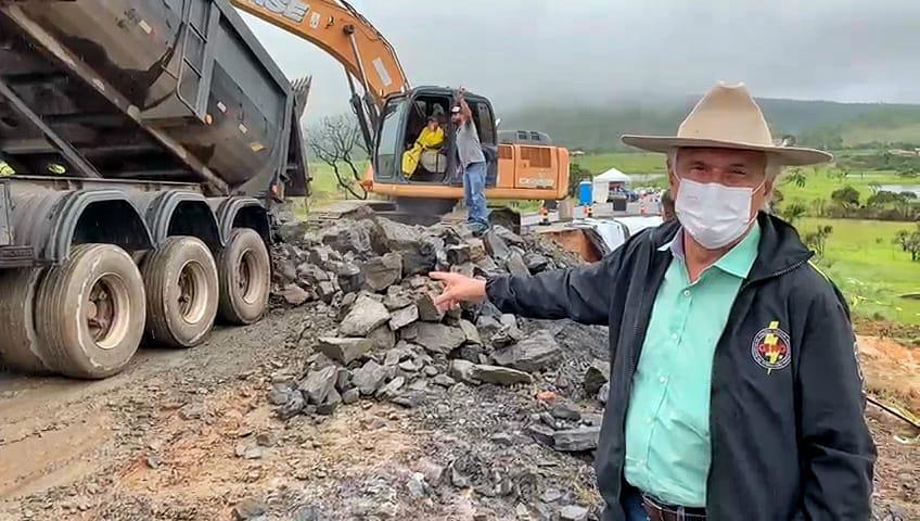 Caiado garante que GO-118 estará parcialmente liberada até sexta-feira