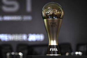 Troféu entregue ao melhor jogador do mundo da Fifa