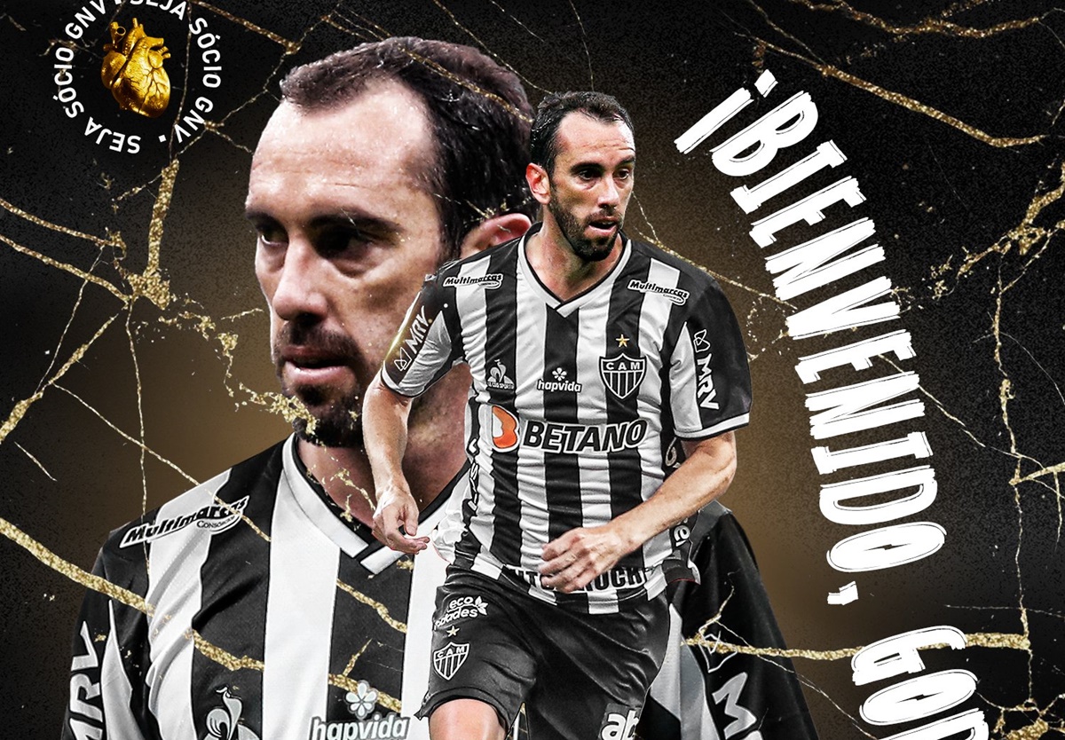 Banner de apresentação de Diego Godín