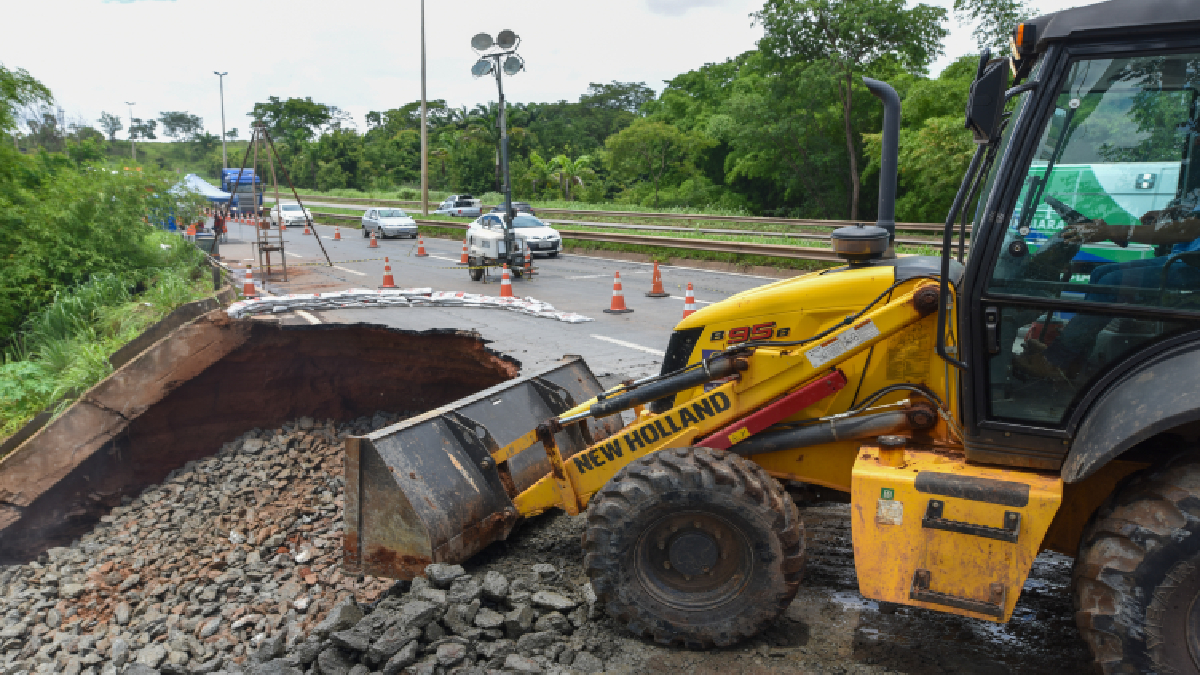 Ponte deve ser construída em trecho interditado da BR-153 em Aparecida de Goiânia