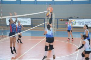 Jogo de vôlei feminino dos Jogos Abertos de Goiás