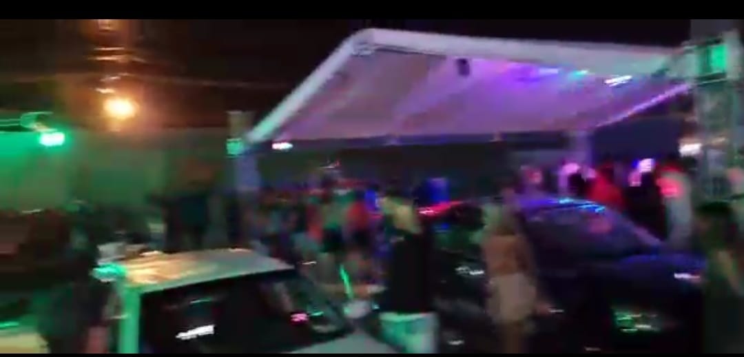 Fiscalização interdita festa de 500 pessoas e com menores de idade em Goiânia