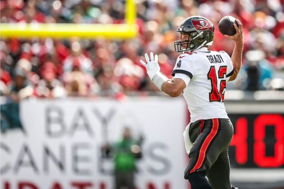 Tom Brady durante jogo pela NFL