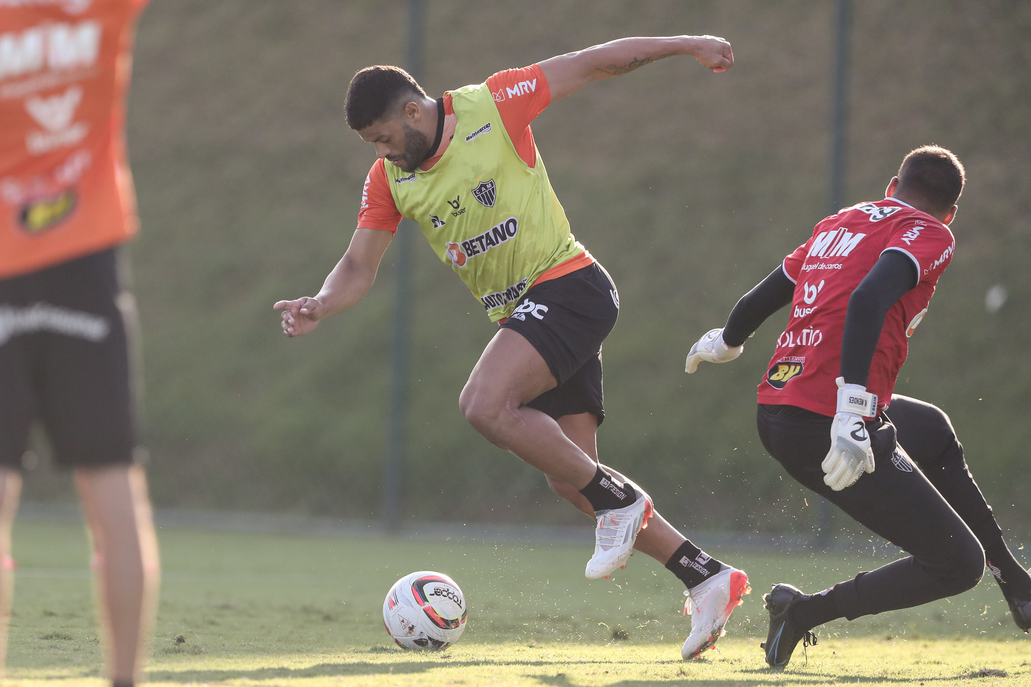 Hulk em treinamento do Atlético-MG