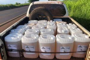 Operação apreende agrotóxico ilegal avaliado em R$400 mil, em Jataí 
