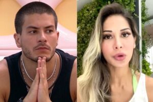 BBB 22 Arthur Aguiar Maíra Cardi "Cada dia que passa me dá certeza do quanto ela é importante". BBB 22: Arthur Aguiar diz que distância fortalecerá relação com Maíra Cardi
