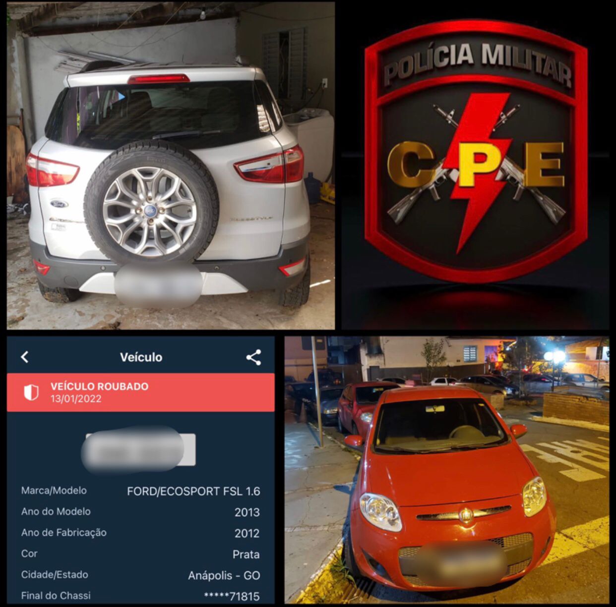 Ação integrada desarticula grupo especializado em roubo de veículos em Anápolis. (Foto: Reprodução Redes Sociais)  