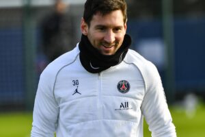 Messi treinando no PSG