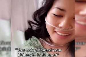 Colleen Le contou a história no Tik Tok: "dei uma segunda chance". Mulher doa rim para namorado, que termina relacionamento após traí-la