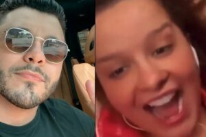 Maiara Fernando Zor Casal vivem relacionamento de idas e vindas desde 2019. Murilo Huff pergunta para Maiara se ela voltou com Fernando Zor