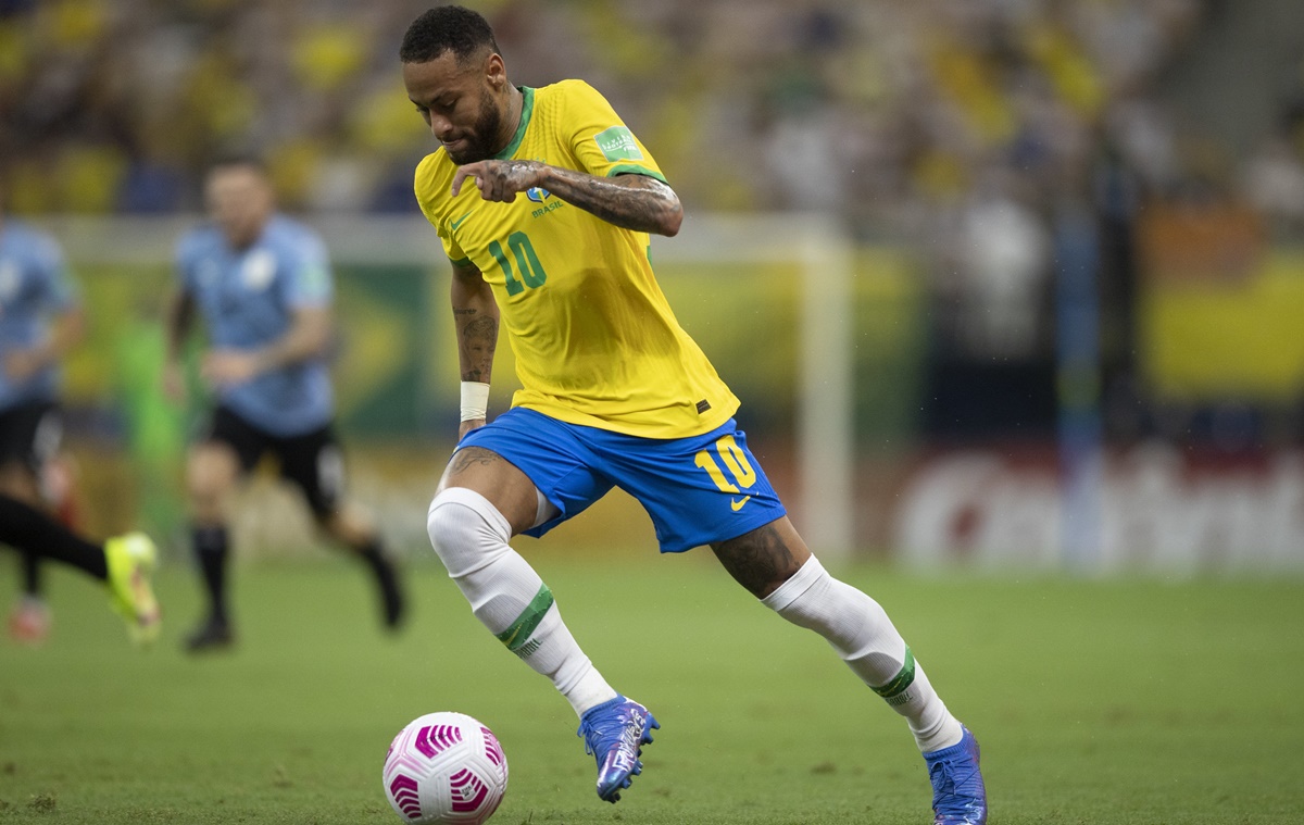 Neymar em jogo pela seleção brasileira