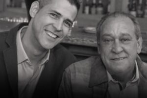 Dante e o pai Roberto "Careca"