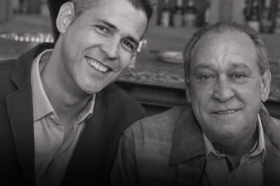 Dante e o pai Roberto "Careca"