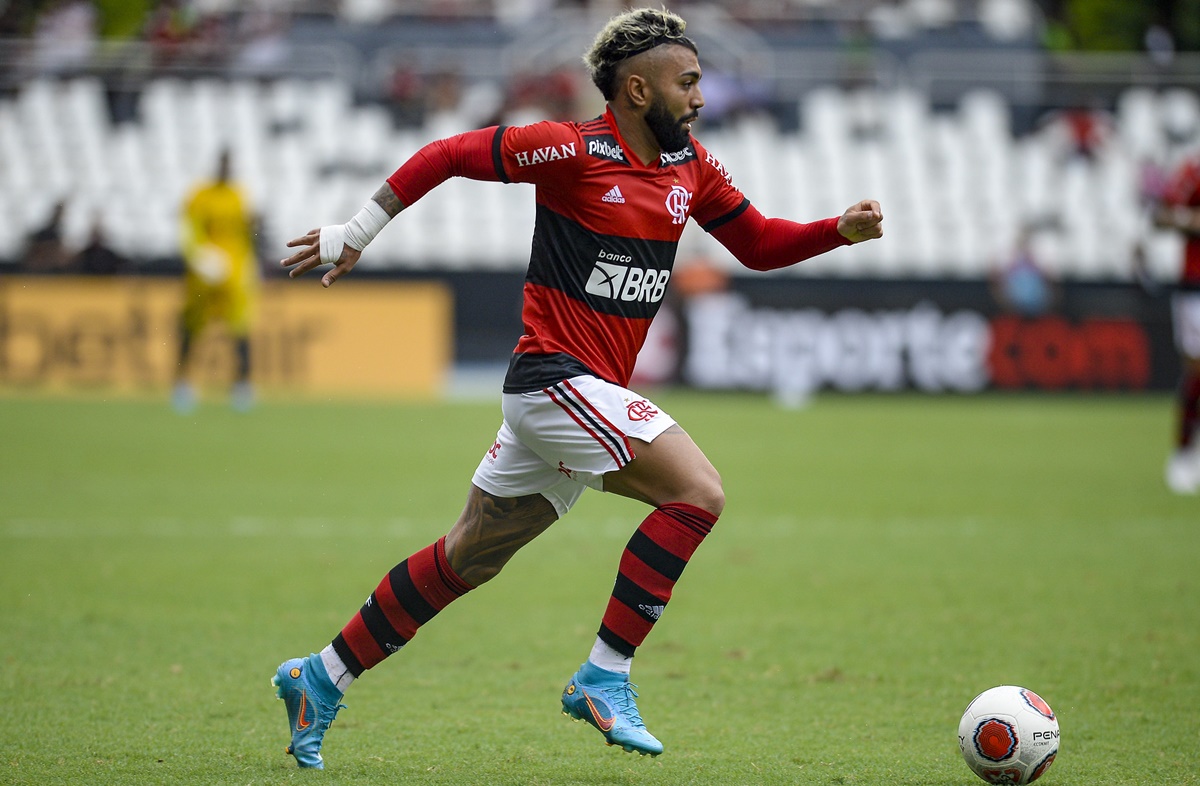 Gabigol em clássico entre Flamengo e Fluminense