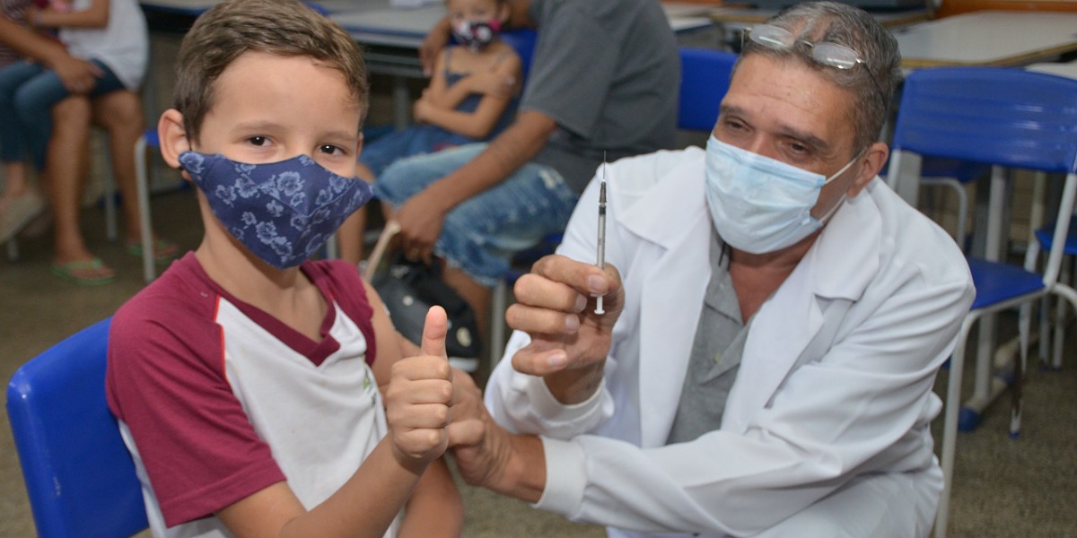 Mais de 30% das crianças se vacinaram contra Covid-19 em Aparecida de Goiânia