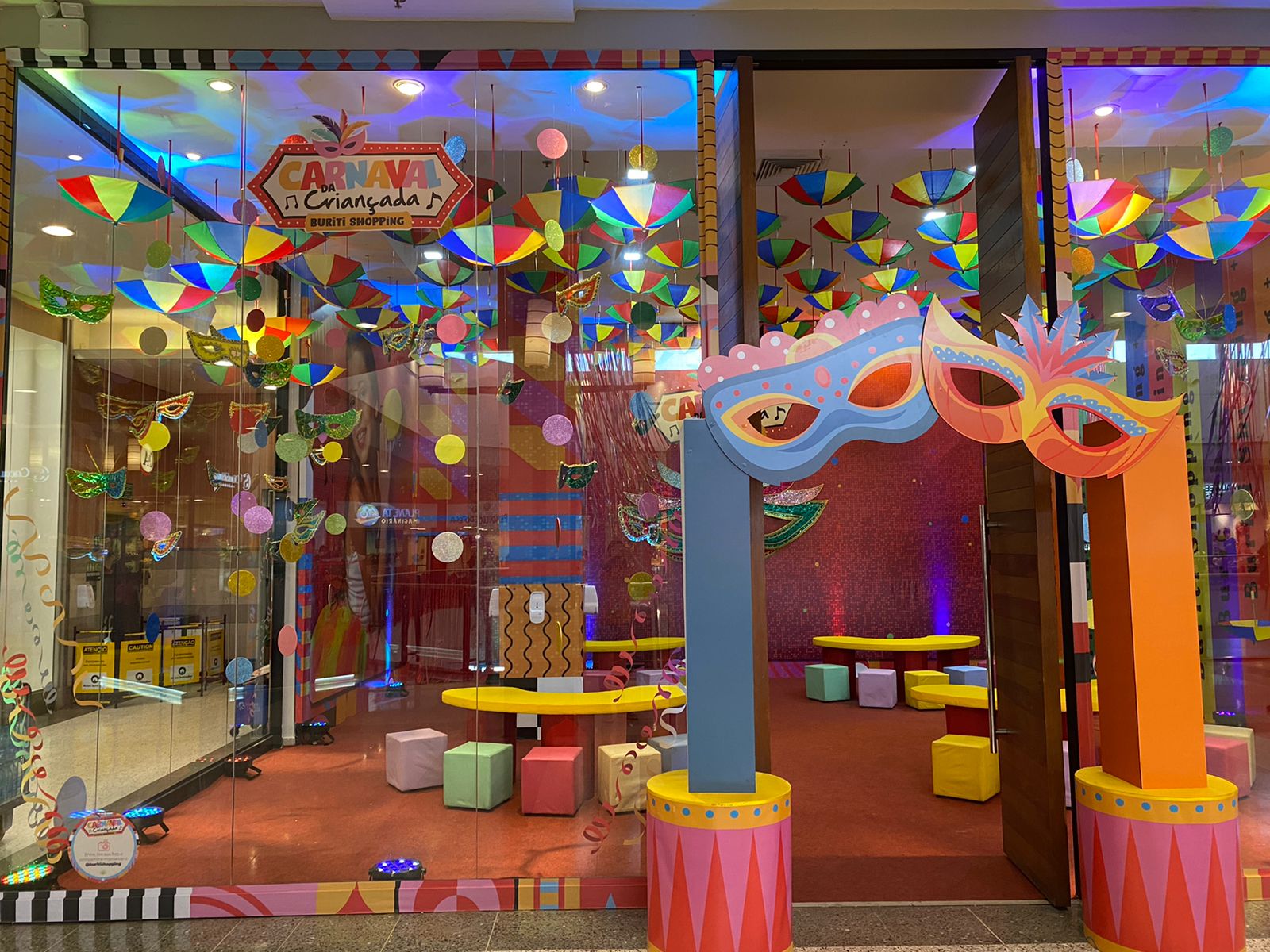 Oficinas infantis gratuitas de Carnaval no Buriti Shopping