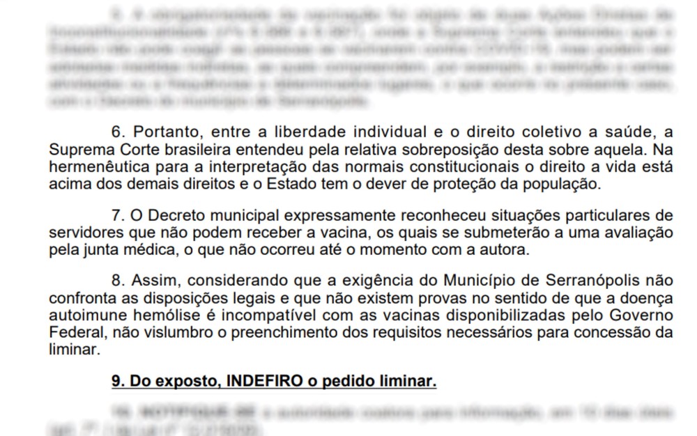 Técnica de enfermagem é afastada após não se vacinar contra a covid-19 em Serranópolis e tem retorno indeferido na justiça