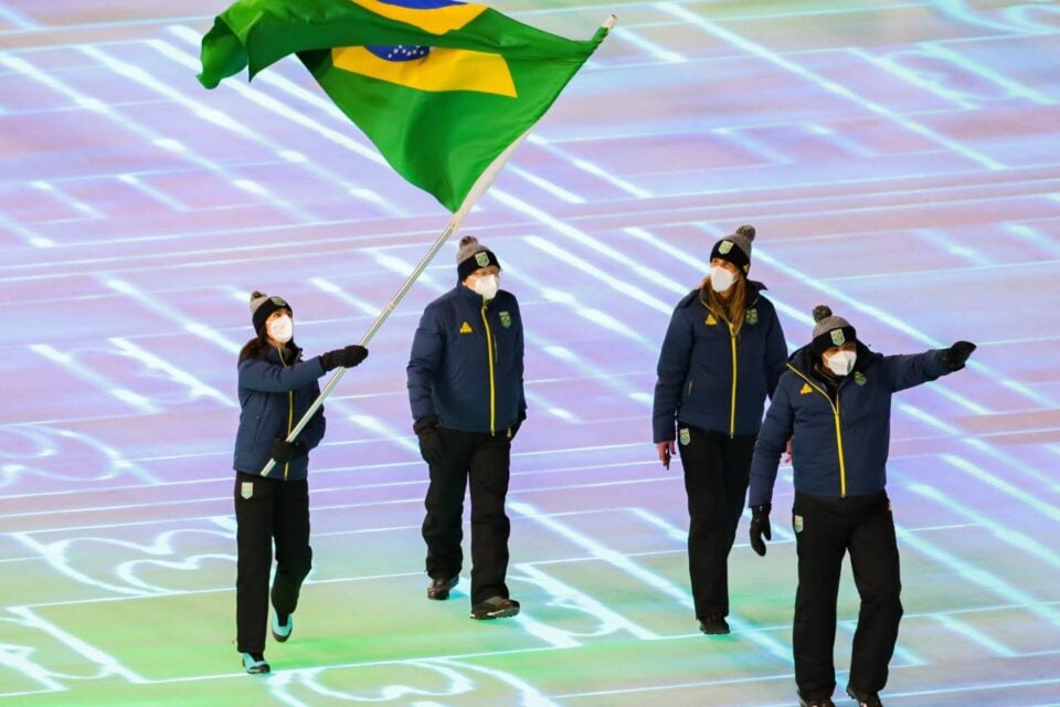 Representantes do time brasileiro na abertura