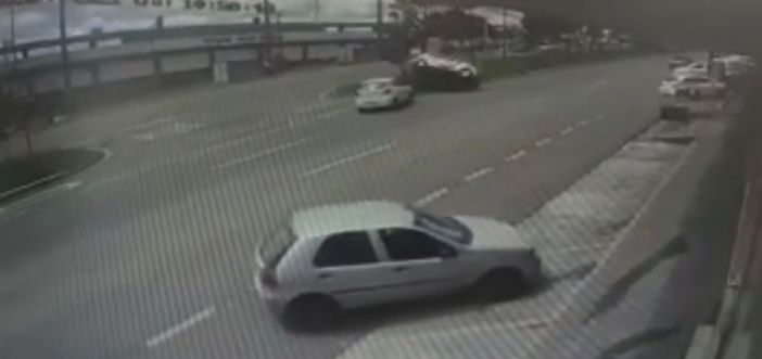 Acidente aconteceu às 10h50 de quinta-feira (17) | Foto: Captura
